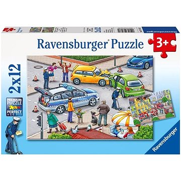 E-shop Ravensburger Puzzle 075782 Rettungskräfte in Aktion 2x12 Teile