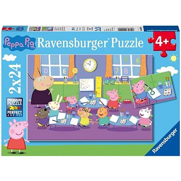 Ravensburger puzzle 090990 Prasátko Peppa 2x24 dílků