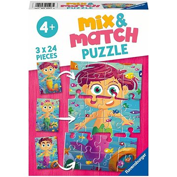 E-shop Ravensburger Puzzle 055975 Mix & Match Puzzle Meeresfeen 3x24 Teile