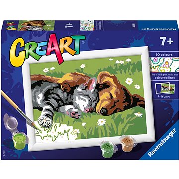 Ravensburger Kreativní a výtvarné hračky 201891 CreArt Spící pes a kočka