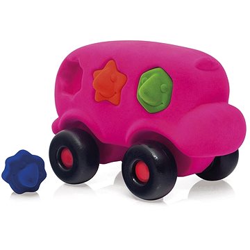 Rubbabu Autobus s tvary - růžová