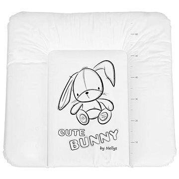 NELLYS, měkká, Cute Bunny, 85 x 72cm, bílá