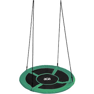 Aga Závěsný houpací kruh 90 cm tmavě zelený