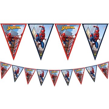 SMART BALLOONS Girlanda vlajky spiderman - team up - 230 cm - eko