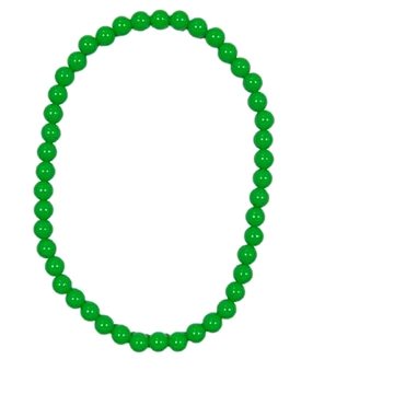 Retro neonové korále - náhrdelník - 80.léta - disco - zelené
