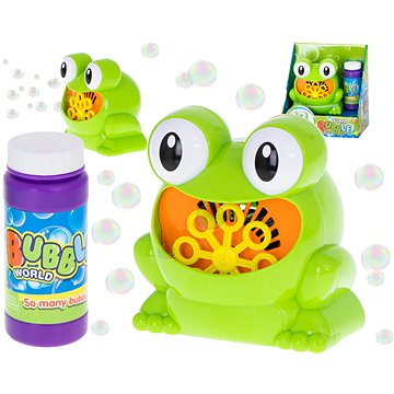 Stroj na mýdlové bubliny žába