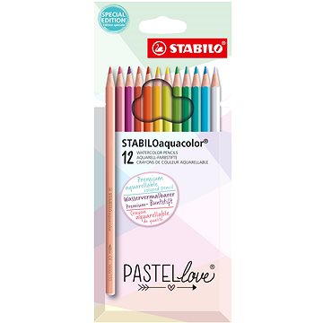 E-shop STABILOaquacolor - Pastell - 12er Set - 12 verschiedene Farben