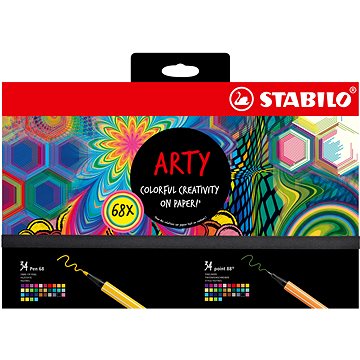 E-shop STABILO ARTY - 68 Stück - Fineliner und hochwertige Fasermarker
