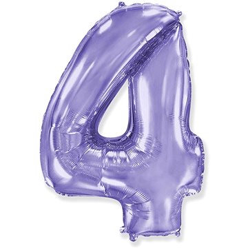 Balón foliový číslice fialová - lila 102 cm - 4