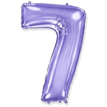 Balón foliový číslice fialová - lila 102 cm - 7
