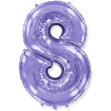 Balón foliový číslice fialová - lila 102 cm - 8