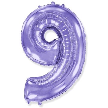 Balón foliový číslice fialová - lila 102 cm - 9