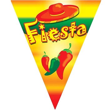 Girlanda vlajky Fiesta Mexiko 500 cm