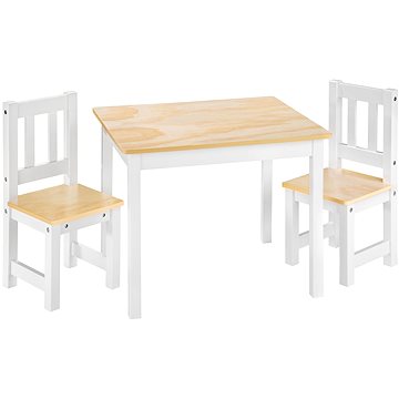 Dětská sestava Alice dvě židle a stůl bílá