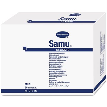 SAMU Classic Midi porodnické vložky, 56 ks
