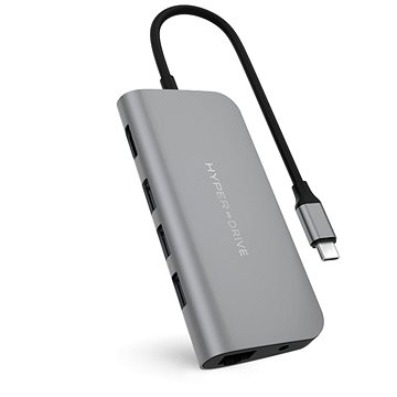 HyperDrive POWER 9-in-1 USB-C Hub pro iPad Pro, MacBook Pro/Air - Space Grey