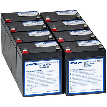 Avacom náhrada pro RBC43 - baterie pro UPS (8ks)