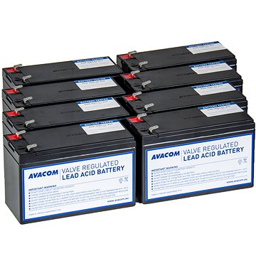 E-shop AVACOM RBC27 - Batterieset für USV (8 Batterien)