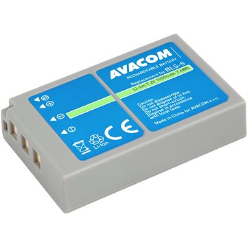 E-shop Avacom Akku für Olympus BLS-5, BLS-50 Li-ion 7,2 Volt 1050 mAh 7,6 Wh