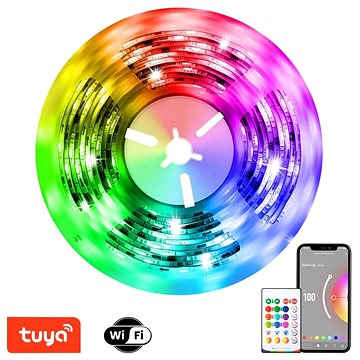 E-shop IMMAX NEO LITE Smart LED-Streifen 10 m (2x 5 m), RGB+CCT, farbig+dimmbar, WLAN, Fernsteuerung, MUSIC