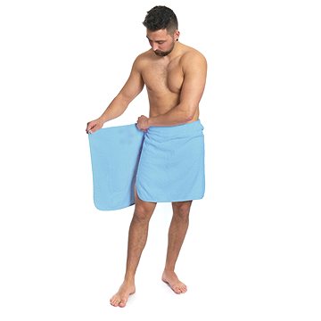 Interkontakt Pánský saunový ručník Light Blue