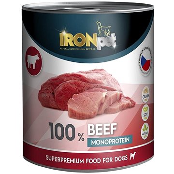 IRONpet Dog Beef (Hovězí) 100 % Monoprotein, 800 g