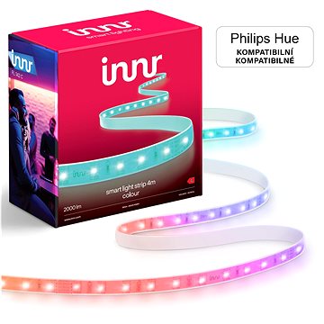 Innr Chytrý interiérový LED pásek Colour 4m, kompatibilní s Philips Hue, 16M barev a tóny bílé
