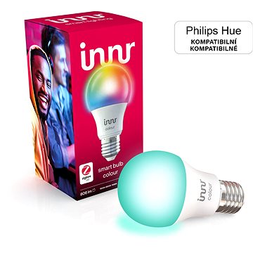 Innr Chytrá LED žárovka E27 Colour, kompatibilní s Philips Hue, 1M barev a tóny bílé