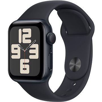 E-shop Apple Watch SE 40mm Aluminiumgehäuse Mitternacht mit Sportarmband Mitternacht - M/L