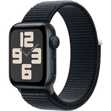 E-shop Apple Watch SE 40mm Aluminiumgehäuse Mitternacht mit Sport Loop Mitternacht