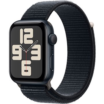 E-shop Apple Watch SE 44mm Aluminiumgehäuse Mitternacht mit Sport Loop Mitternacht