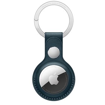 Apple AirTag kožená klíčenka baltsky modrá