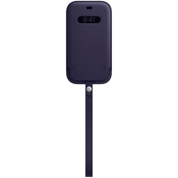 E-shop Apple iPhone 12 und 12 Pro Lederhülle mit MagSafe dunkelviolett