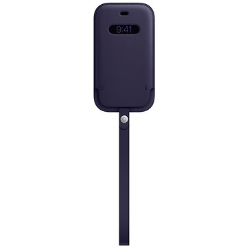 E-shop Apple iPhone 12 Mini Leder mit MagSafe dunkelviolett