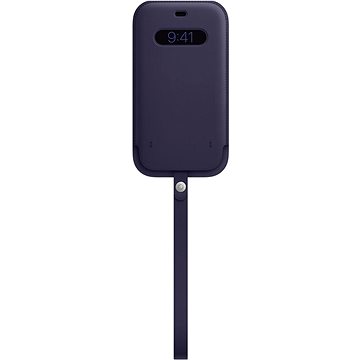 E-shop Apple iPhone 12 Pro Max Leder mit MagSafe dunkelviolett