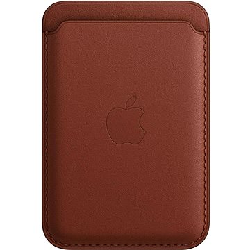 Apple iPhone Kožená peněženka s MagSafe cihlově hnědá