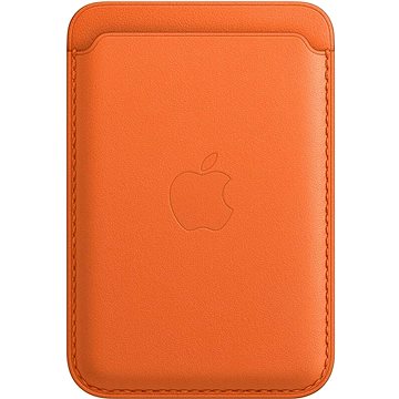 Apple iPhone Kožená peněženka s MagSafe oranžová