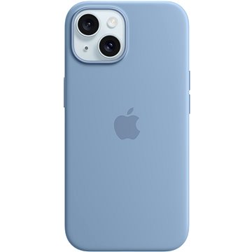 E-shop Apple iPhone 15 Silikonhülle mit MagSafe eisblau