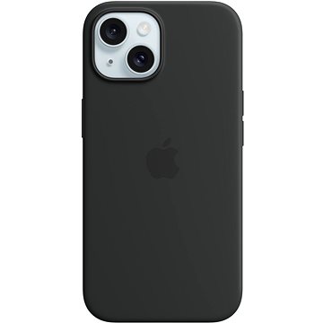 E-shop Apple iPhone 15 Silikonhülle mit MagSafe schwarz