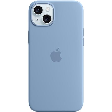 E-shop Apple iPhone 15 Plus Silikonhülle mit MagSafe eisblau