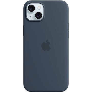 E-shop Apple iPhone 15 Plus Silikonhülle mit MagSafe sturmblau