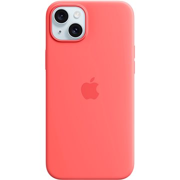 E-shop Apple iPhone 15 Plus Silikonhülle mit MagSafe melonenfarben