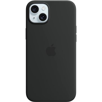 E-shop Apple iPhone 15 Plus Silikonhülle mit MagSafe schwarz