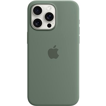 E-shop Apple iPhone 15 Pro Max Silikonhülle mit MagSafe zypressengrün