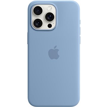 E-shop Apple iPhone 15 Pro Max Silikonhülle mit MagSafe eisblau