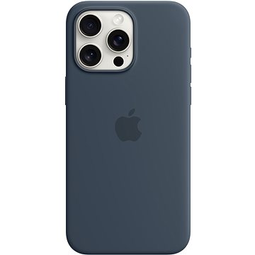 E-shop Apple iPhone 15 Pro Max Silikonhülle mit MagSafe sturmblau