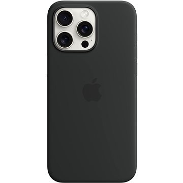 E-shop Apple iPhone 15 Pro Max Silikonhülle mit MagSafe schwarz