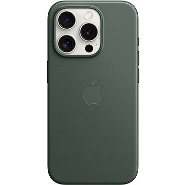 E-shop Apple iPhone 15 Pro FineWoven-Stoff Handyhülle mit MagSafe blattgrün