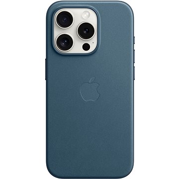 E-shop Apple iPhone 15 Pro FineWoven-Stoff Handyhülle mit MagSafe pazifikblau