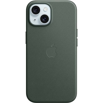 E-shop Apple iPhone 15 FineWoven-Stoff Handyhülle mit MagSafe blattgrün
